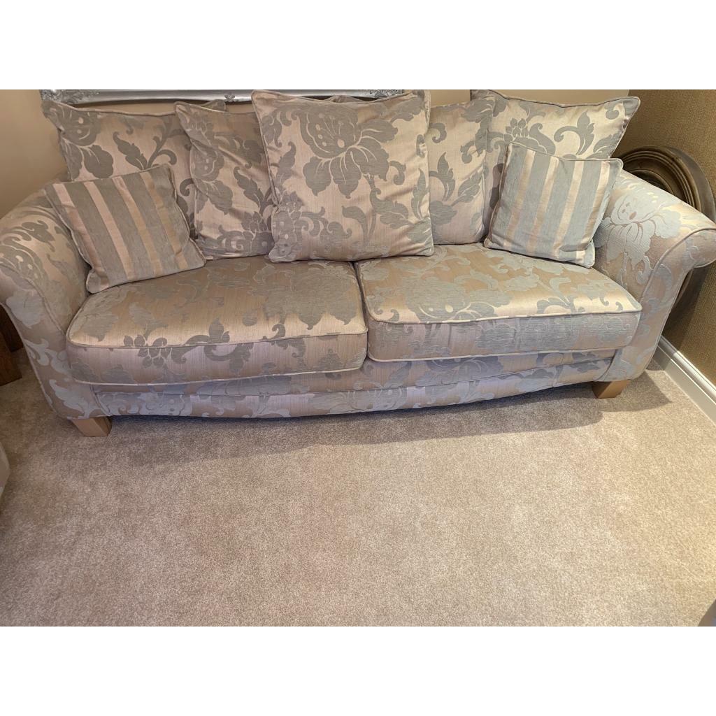 Scs sofa suite includes 2 sofas and footstool in Mansfield