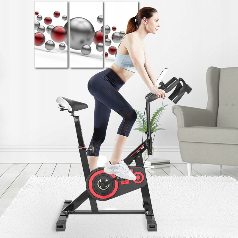 Exercise Bike Fitness Indoor Cycling Stationary Bicycle Cardio Workout