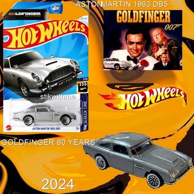 2024 Hot Wheels [Goldfinger  Sixty Years] Aston Martin 1963 DB5 #HTB36 #7/10 NEW