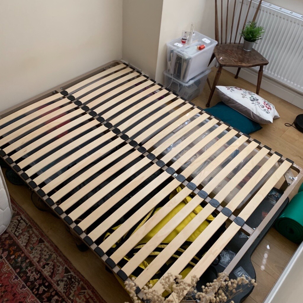 Double Bed frame with slatted bed base in Chiswick, London Gumtree
