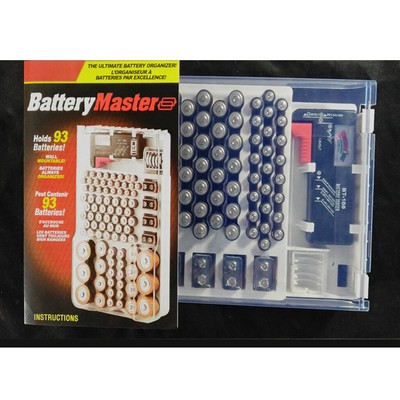 Neuer Batteriehalter mit Tester für AA AAA 9V C DBatterien Organizer