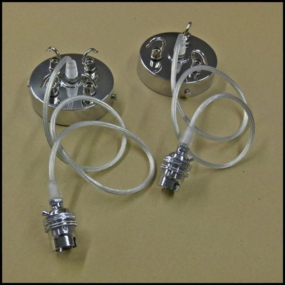 Chandelier Chrome 3 Way 4way Triple Quad Hook Plate Cap Ceiling
