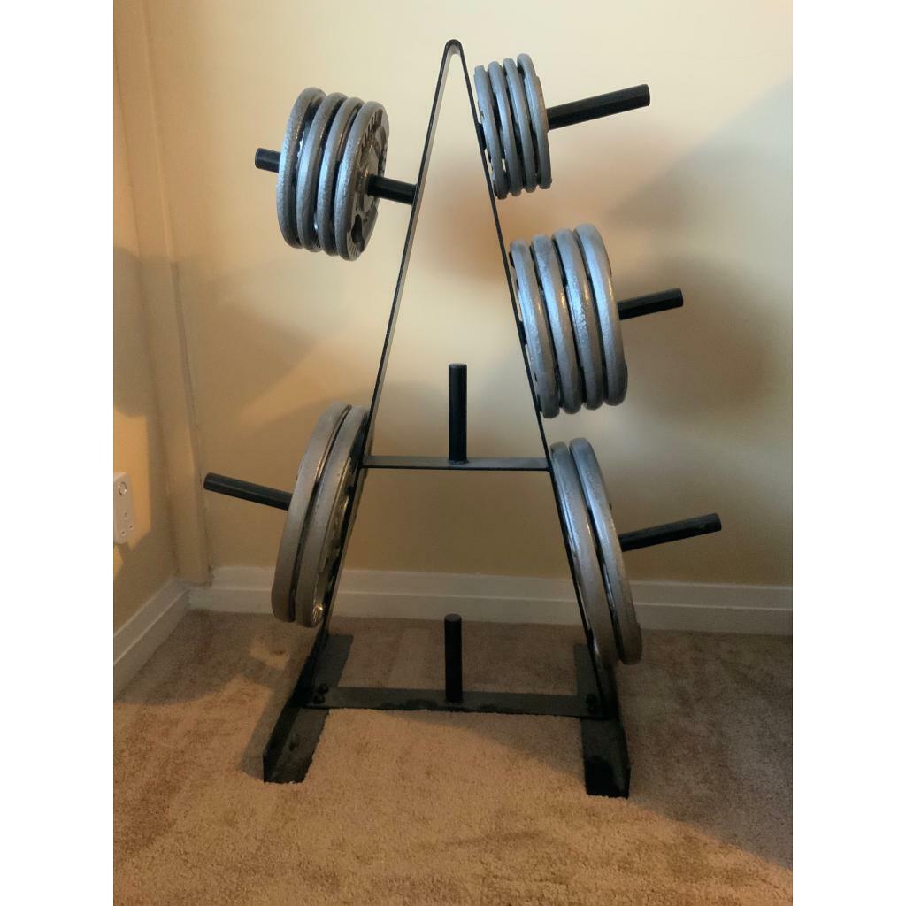 Standard Weights + Tree (Set) Cast Iron Tri Grip in Farnworth, Manchester Gumtree