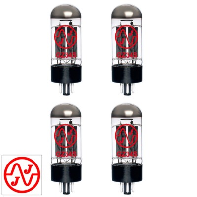 JJ Electronic Matched Quad (4) GZ34 / 5AR4 Rectifier Vacuum Tubes - Brand New