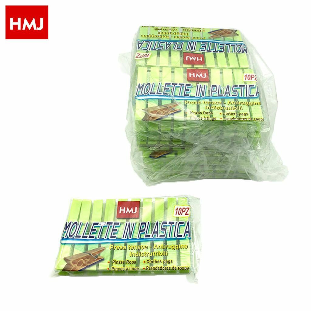 Set 120 Pezzi Mollette Pinze Bucato Panni Plastica ExtraForte Verde hmj