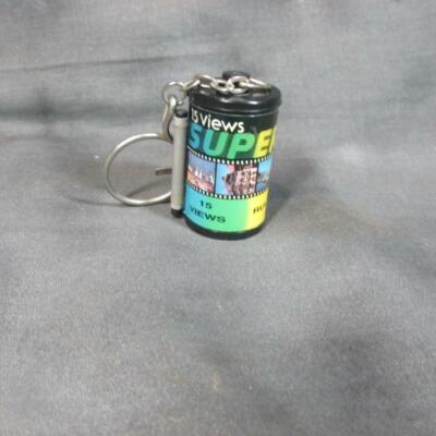 Vintage Utah Naturalcolor 15 Views Tape Measure Phone Index Keychain Key Ring