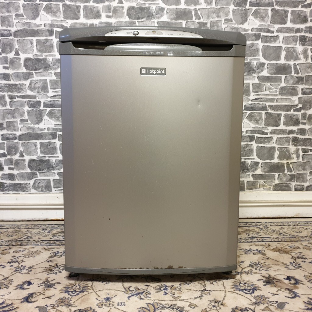 Hotpoint RZA34 Freestanding Under Counter Silver/Graphite Freezer in