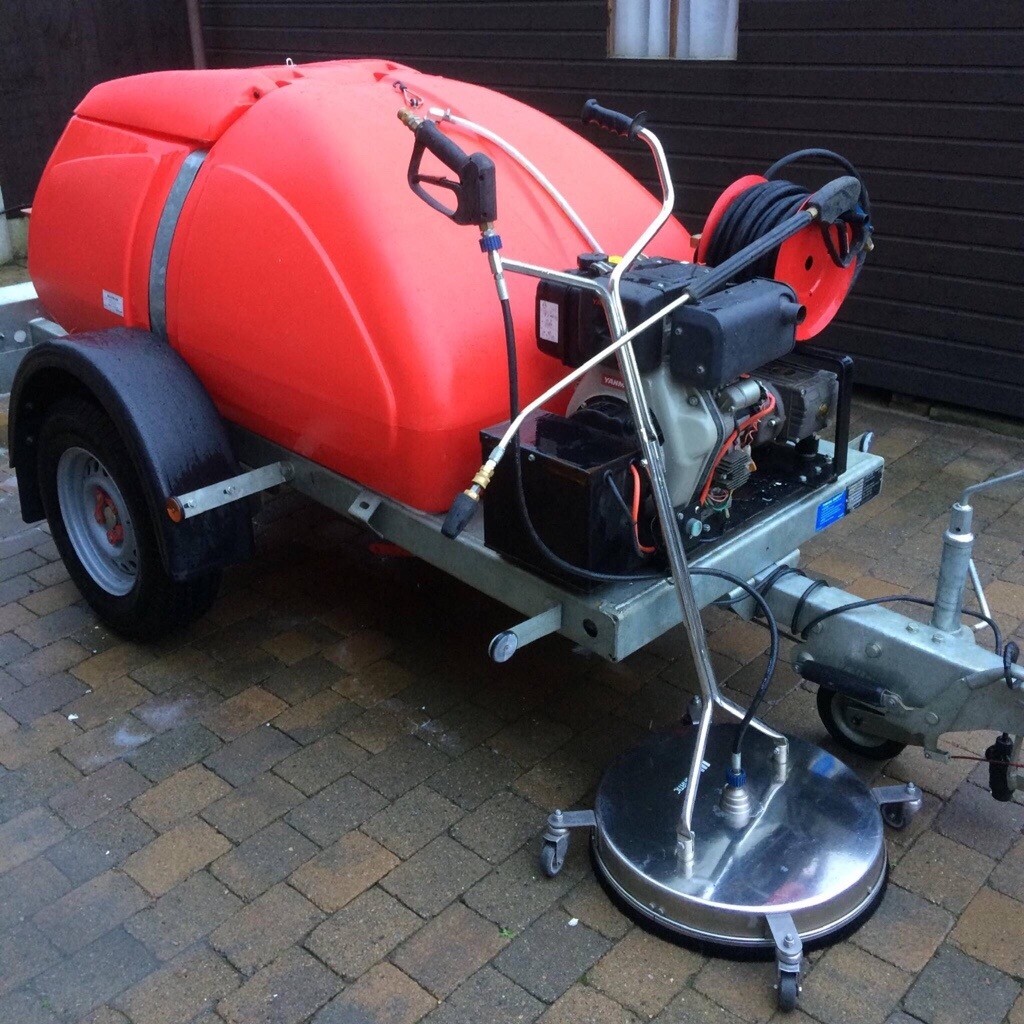 Yanmar l100 diesel pressure washer trailer mounted weston trailer 1000