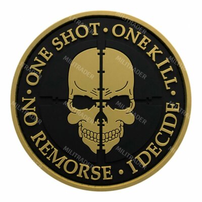 Special Operations Sniper Self-adhesive Decal/Sticker (One Shot-One Kill)  