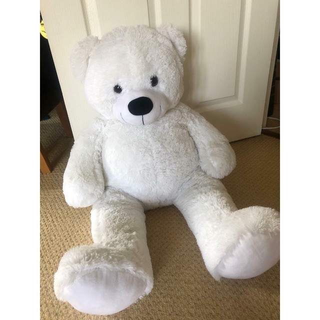 large white teddy bear