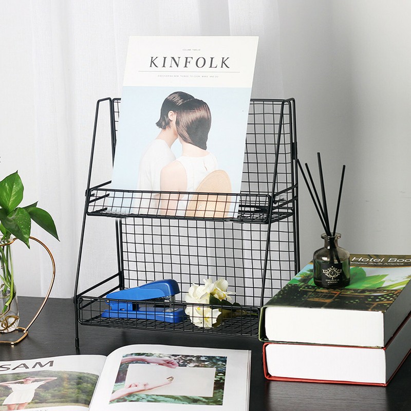 2tiers Bathroom Kitchen Bedroom Countertop Shelf Corner Storage