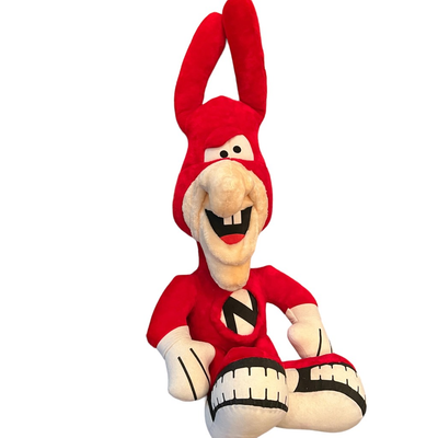 Vintage Dominos Pizza Plush Noid Stuffed Mascot 1987 Toy 32"