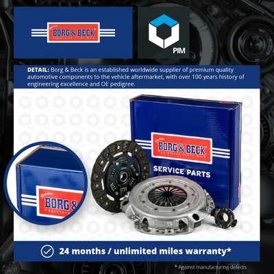 Clutch Kit 3pc (Cover+Plate+Releaser) HK6216 Borg & Beck 0056670300 200496 New