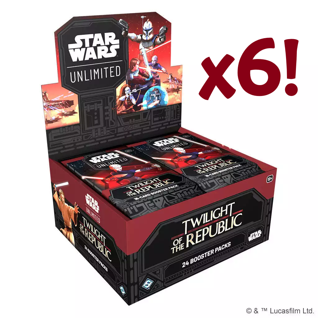 Star Wars Unlimited - Бустерная коробка Сумерки Республики - ЗАПЕЧАТАННЫЙ ФУТЛЯР из ШЕСТИ предметов!