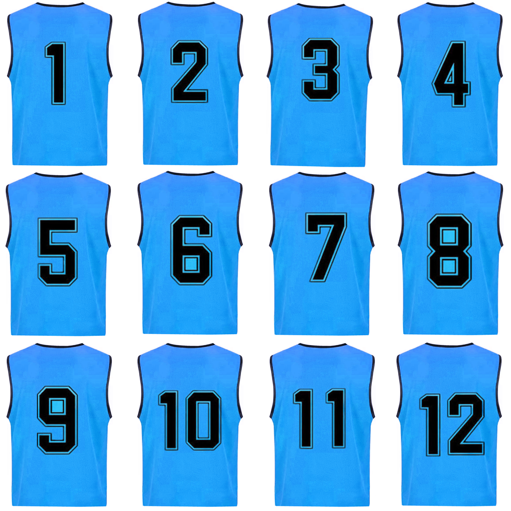 Child Adult Soccer Football Jersey Sports team Training Nylon numbered Vests