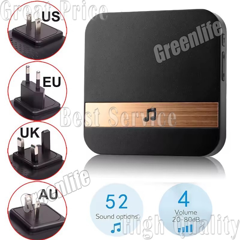 Wireless WiFi Video Doorbell Smart Phone Camera Door Bell Ring