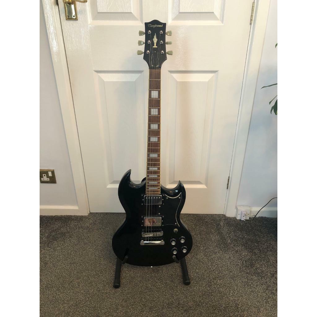 Black Electric Tanglewood guitar (Right handed) in Huddersfield, West
