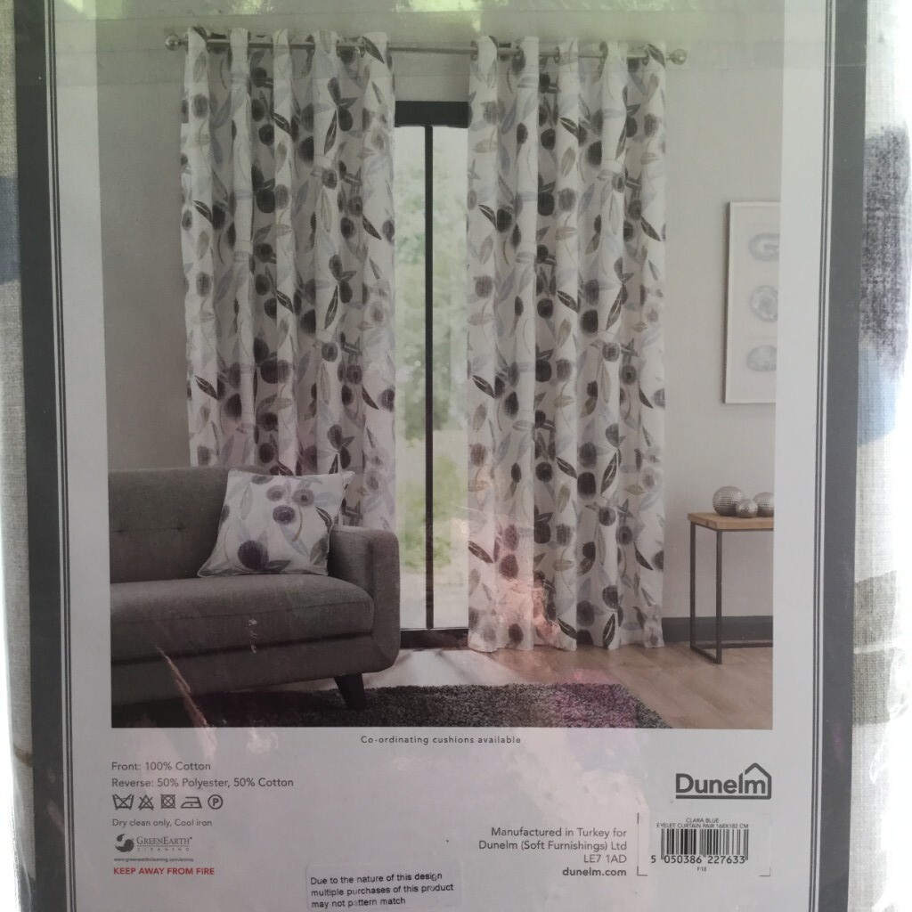 Dunelm eyelet curtains. | in Wem, Shropshire | Gumtree