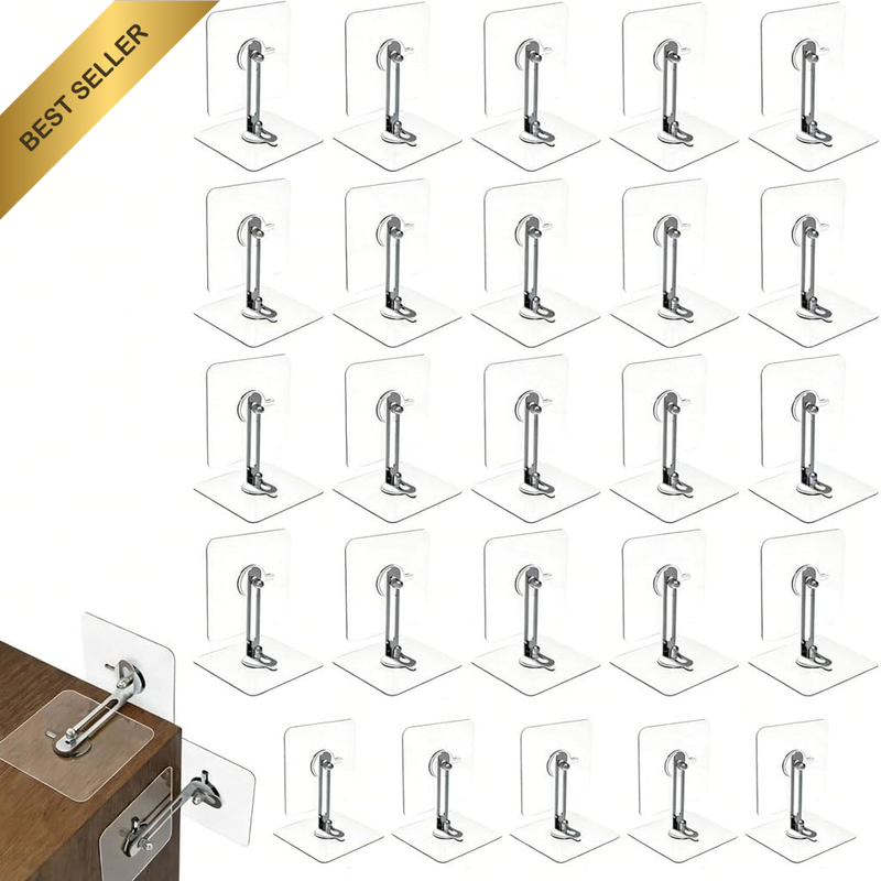 25 Pcs Adhesive Furniture Wall Anchors – Anti-Tip Safety Straps Kit