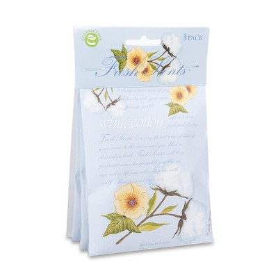 | Fresh Scents Scented Sachet Packet | White Cotton | Air Freshener Bags for ...