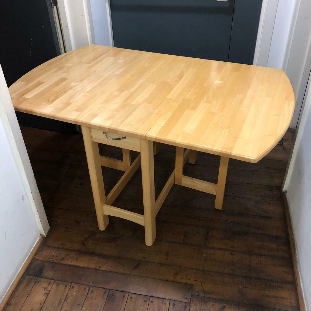 Solid wood fold out table with drawers Marks and Spencer | in Hackney