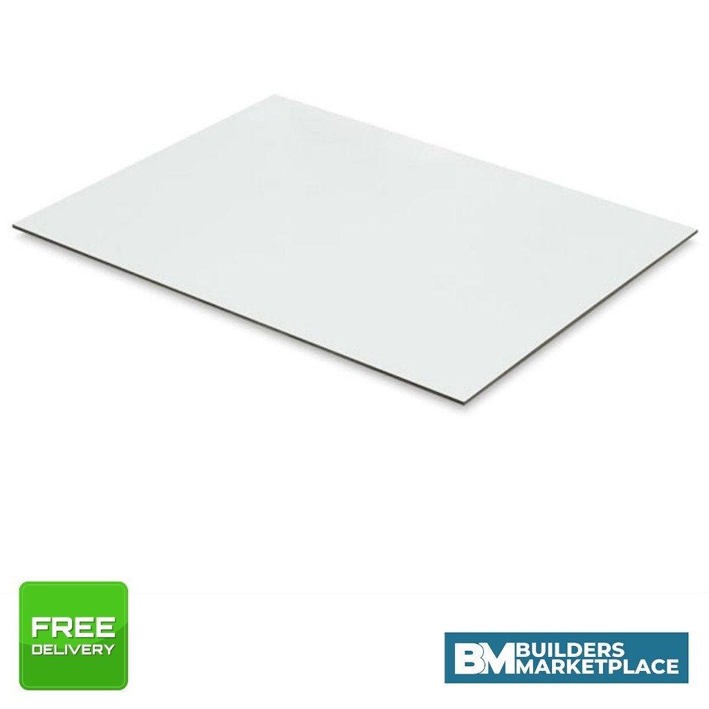 White Faced Hardboard 3.2mm White Hardboard Sheets in Tilbury