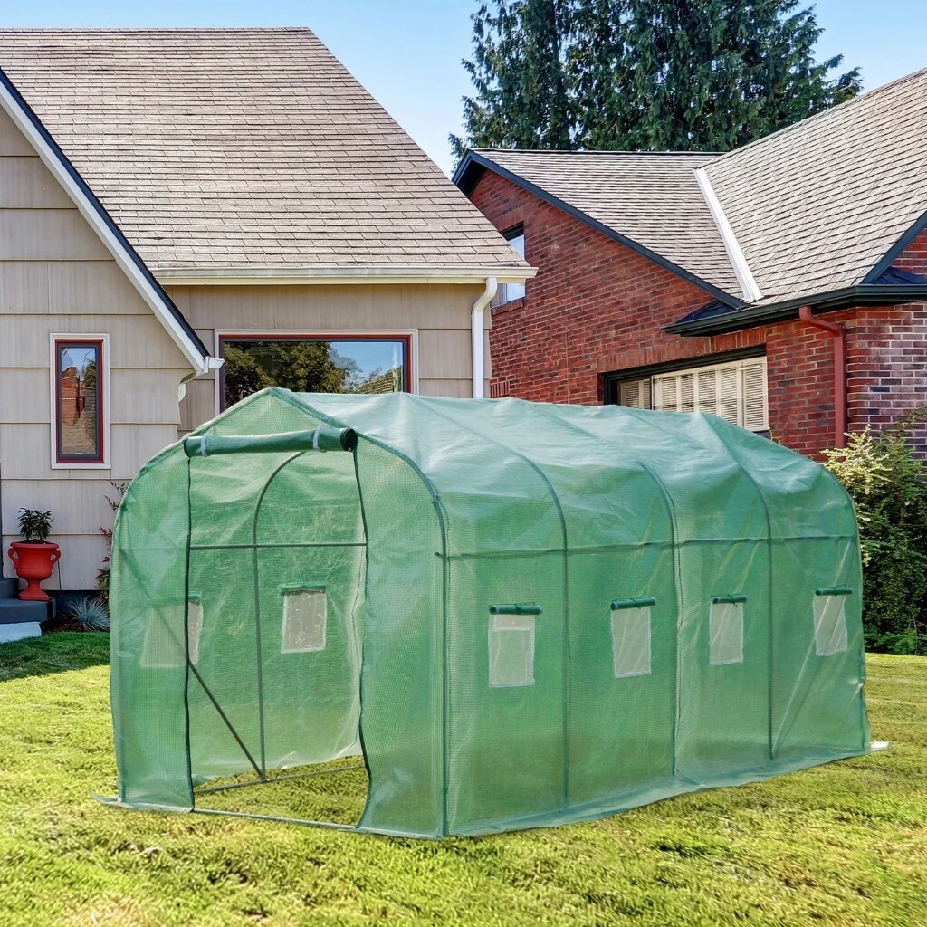 Outsunny Walkin GreenhouseGreen 4x2 m Polytunnel Brand new in box