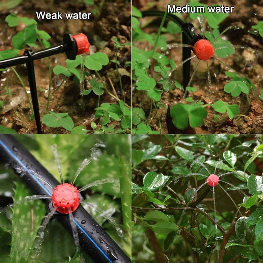 Lot Adjustable Emitter Dripper Micro Drip Irrigation Sprinkler Watering System