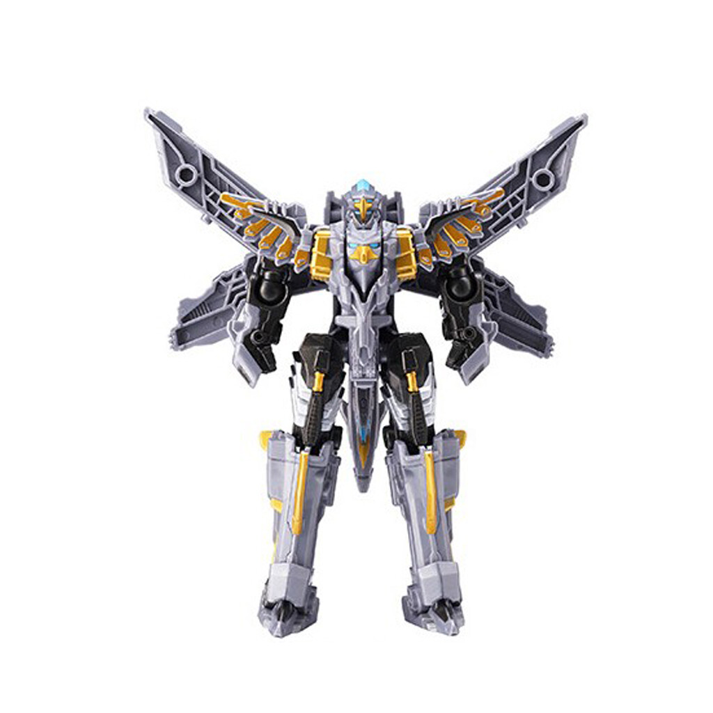 TOBOT V MINI SILVER HAWK King of Sky Jet Plane Transforming Robot Toy Kids