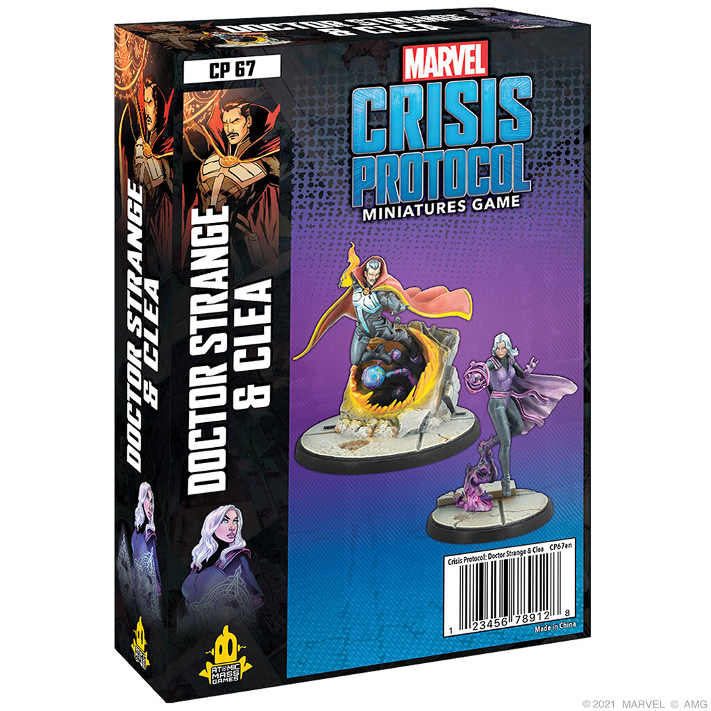 DOCTOR STRANGE & CLEA Marvel Crisis Protocol Atomic Mass Games NIB