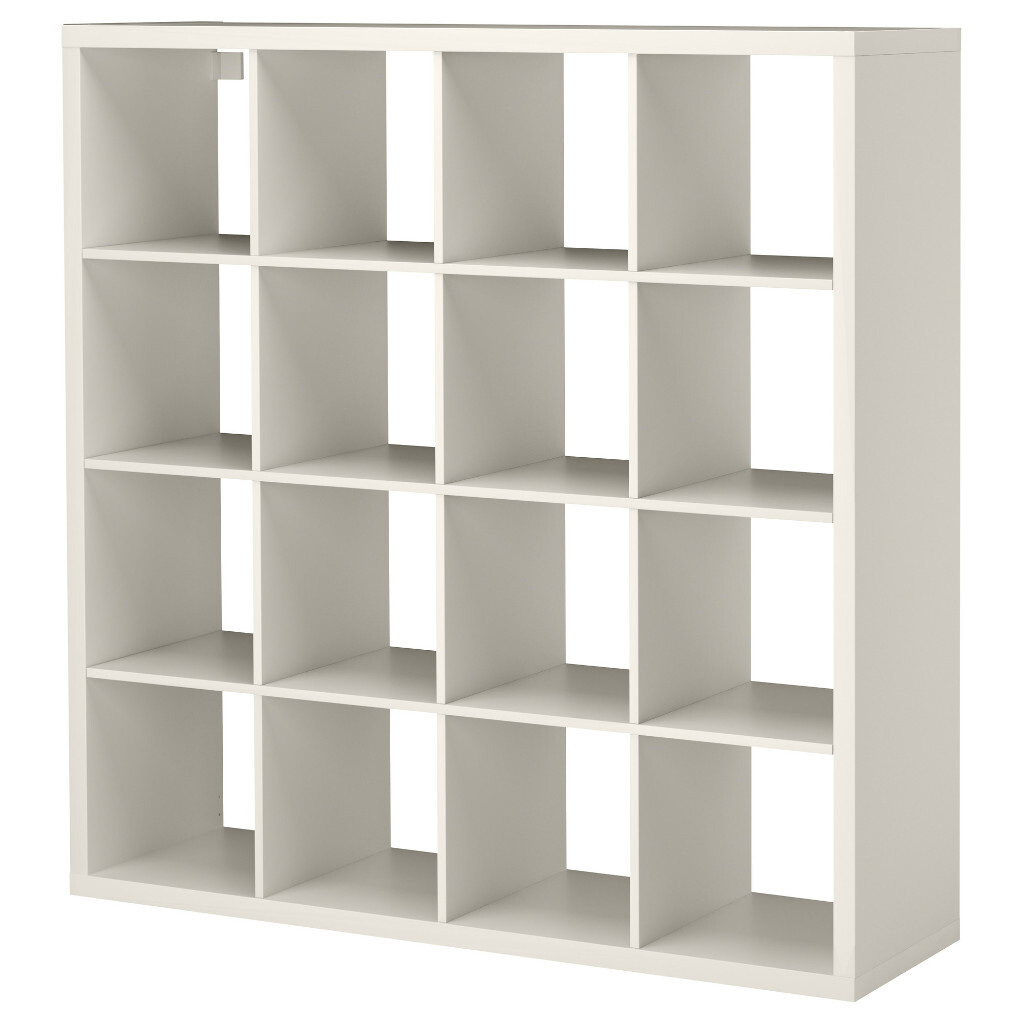 Ikea cube shelving shelf box storage unit KALLAX in white colour in