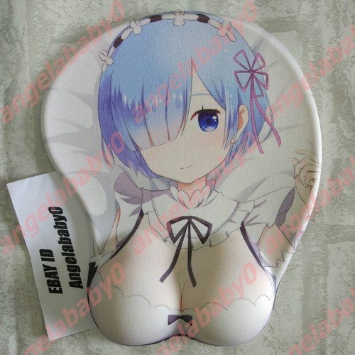 Re:zero Rem Soft 3D Buttock Gaming Mouse Pad with Gel Wrist Rest