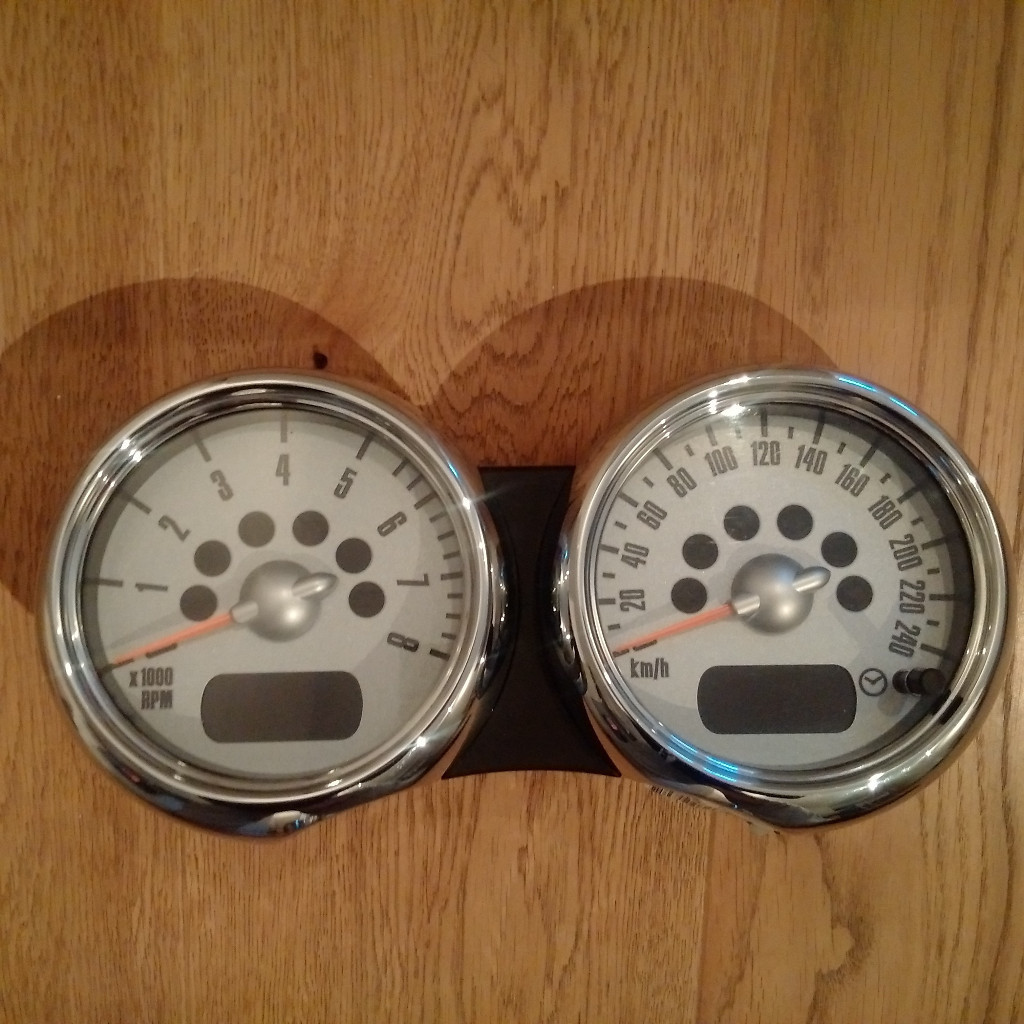 BMW MINI One / Cooper / S / Works Dual Rev Counter / Speedo Chrome R50
