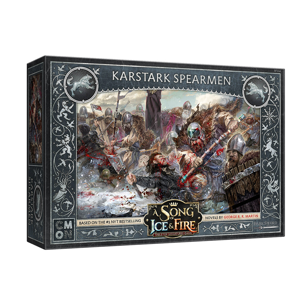 ДОМ КАРСТАРК СПИЕРМЕН Песнь ледяного пламени ASOIAF Miniatures CMON NIB