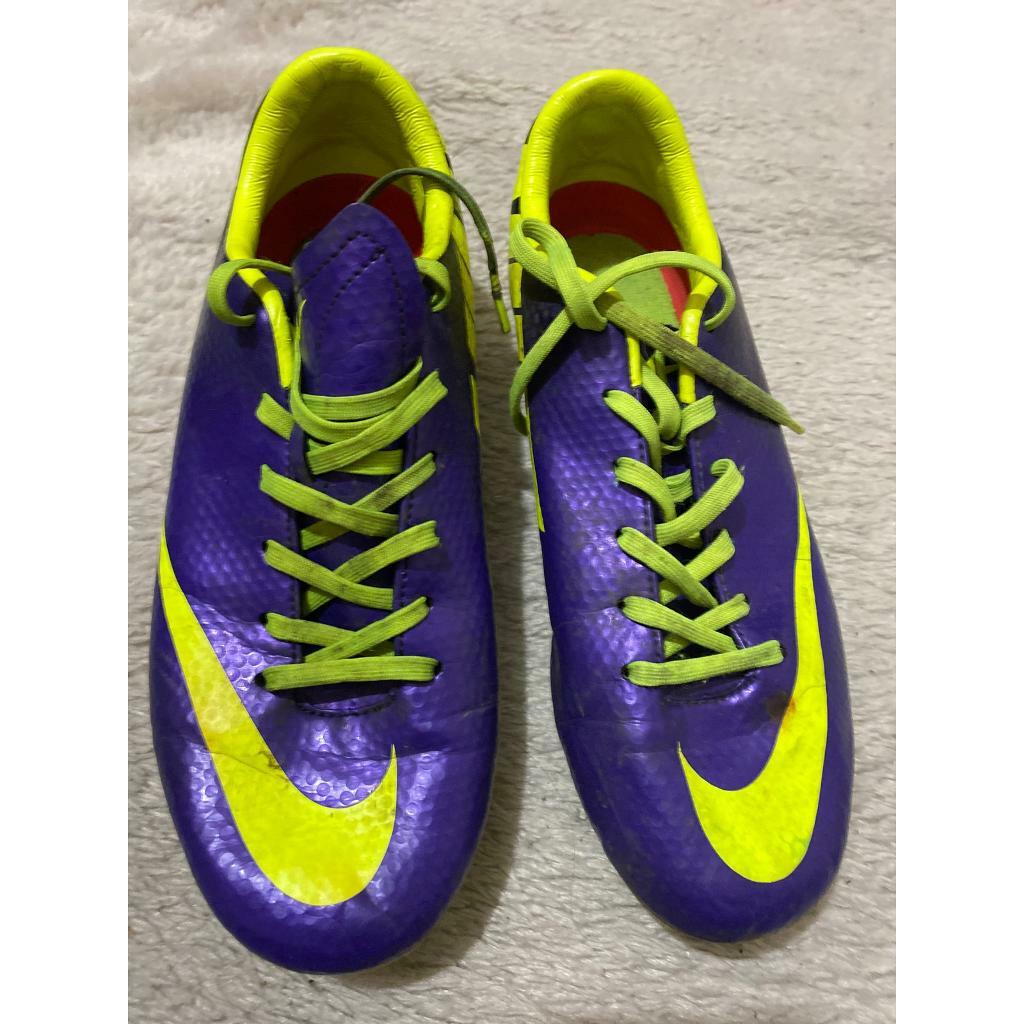 purple and green nike football boots