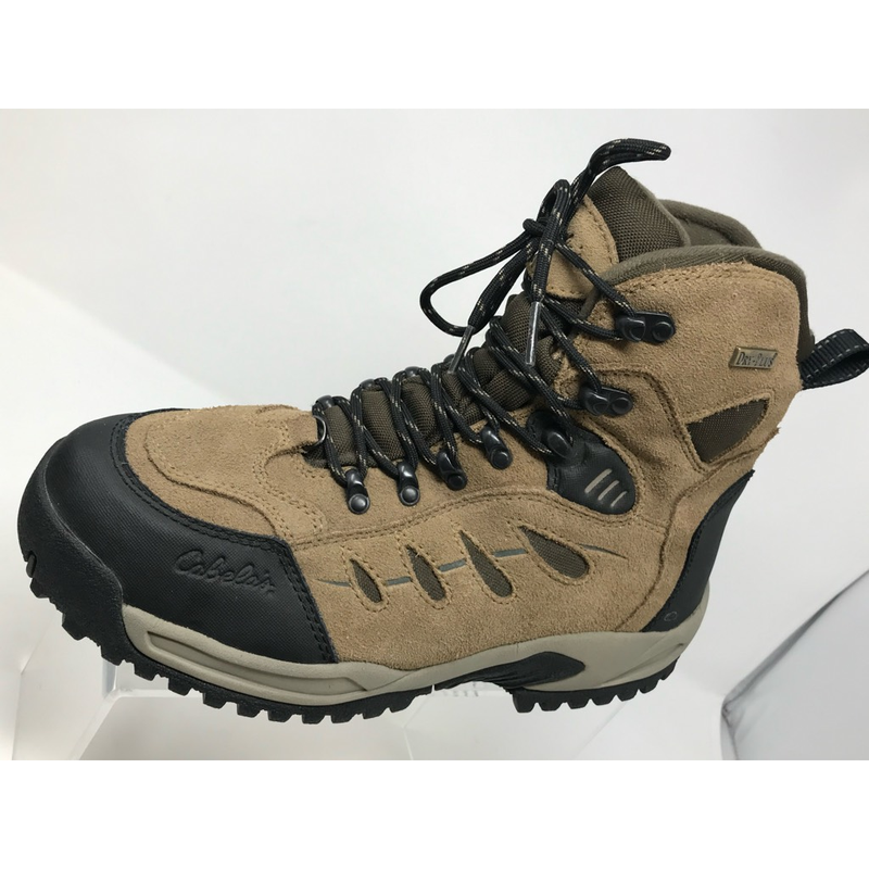 Mens Snow Winter Hiking Boots Brown 