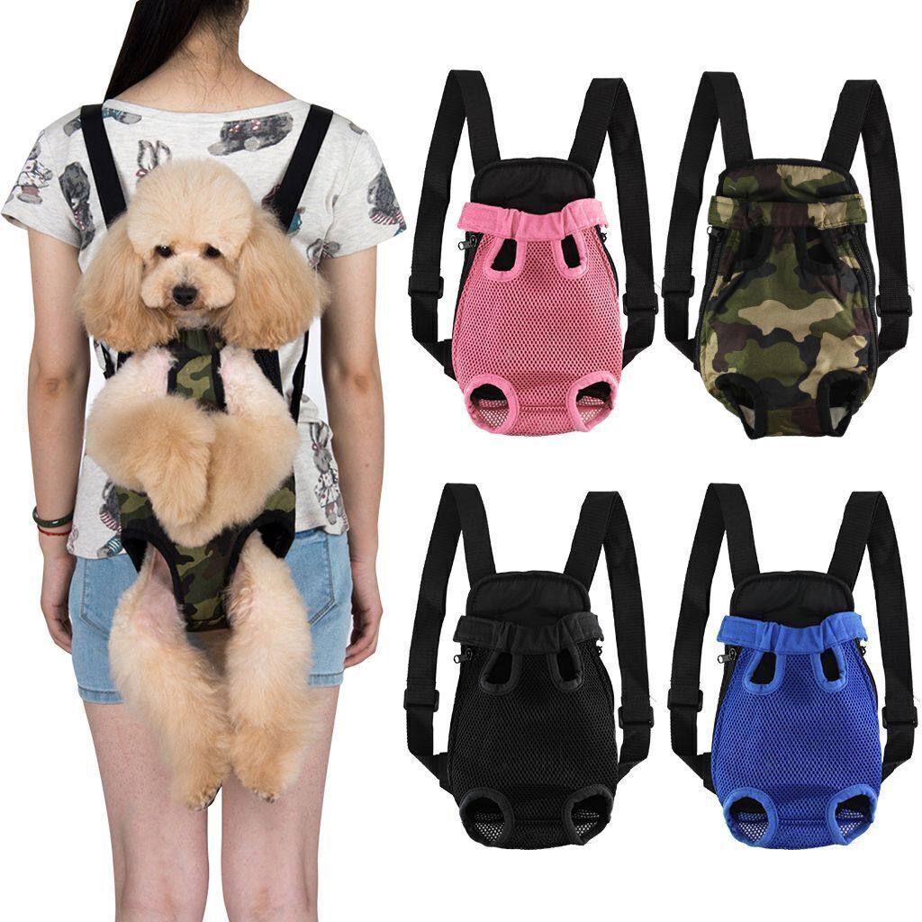 Pet Carrier Backpack Adjustable Pet Front Cat Dog Carrier Travel Bag Legs Out