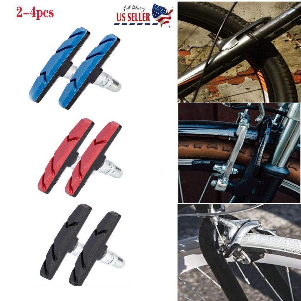 1-2Pairs Brake Pads Shoes for Shimano BMX Road Bike Bicycle 
