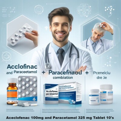 Aceclofenac 100mg and Paracetamol 325 mg Tablet 10 With Least Profit Help Socity