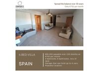 Spread the balance over 10 years - 4 bedroom villa in Spain