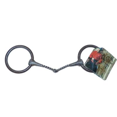 Bob Avila Half Breed Twisted Wire Training Iron Loose Ring Snaffle Bit 5-1/4 in