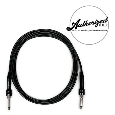 George L's .155 10 Foot Instrument Straight Guitar Cable - Black