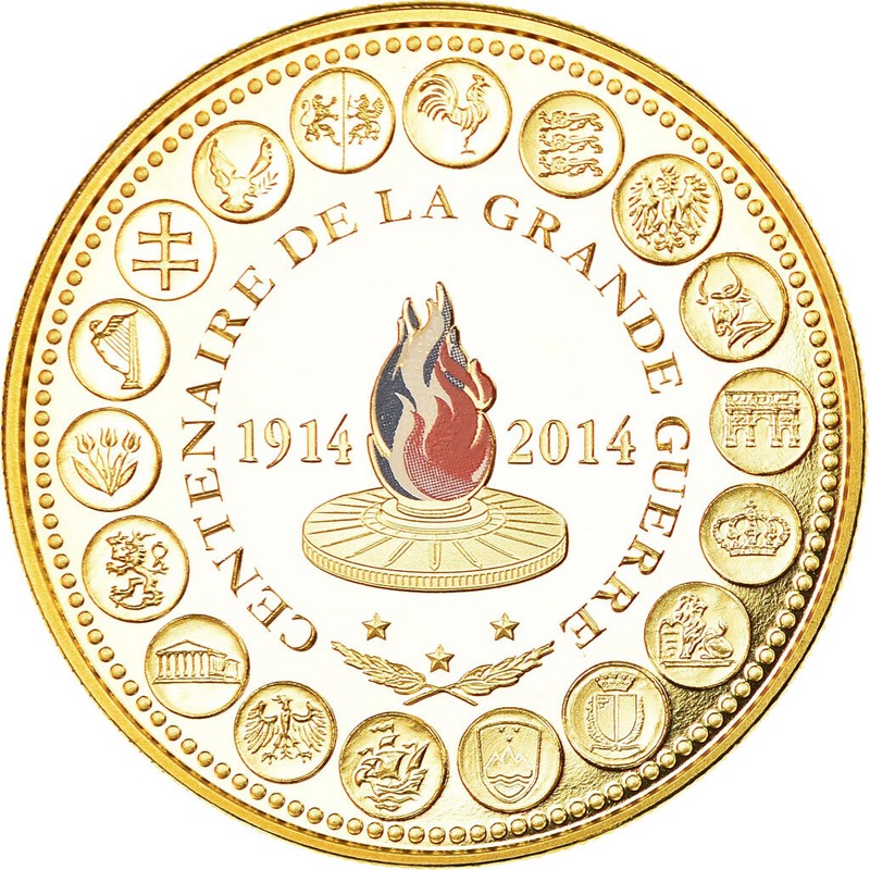 [#715029] France, MéDaille, L'Europe Des Xxviii, Centenaire De La Grande Guerre,