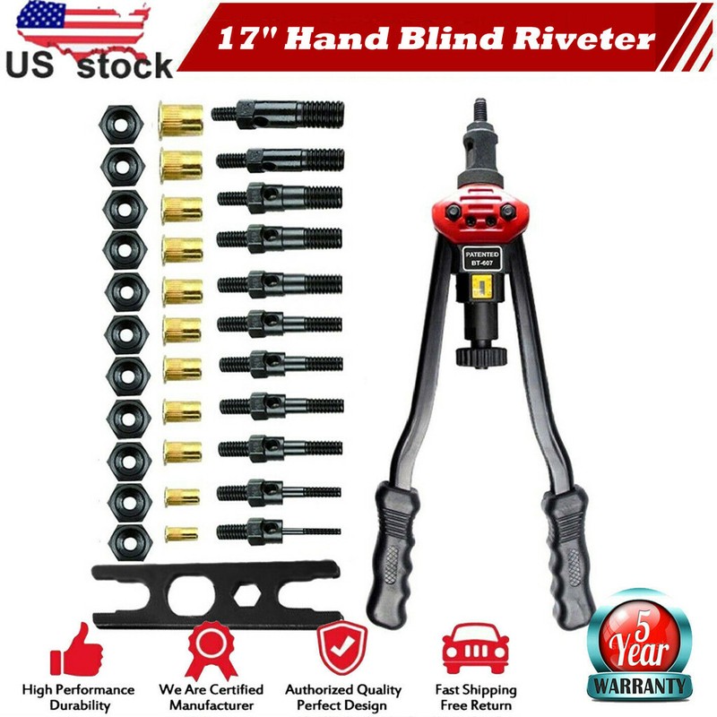Rivet Nut Gun Kit Rivnut Setting Tools Nut Setter Tool Hand Blind