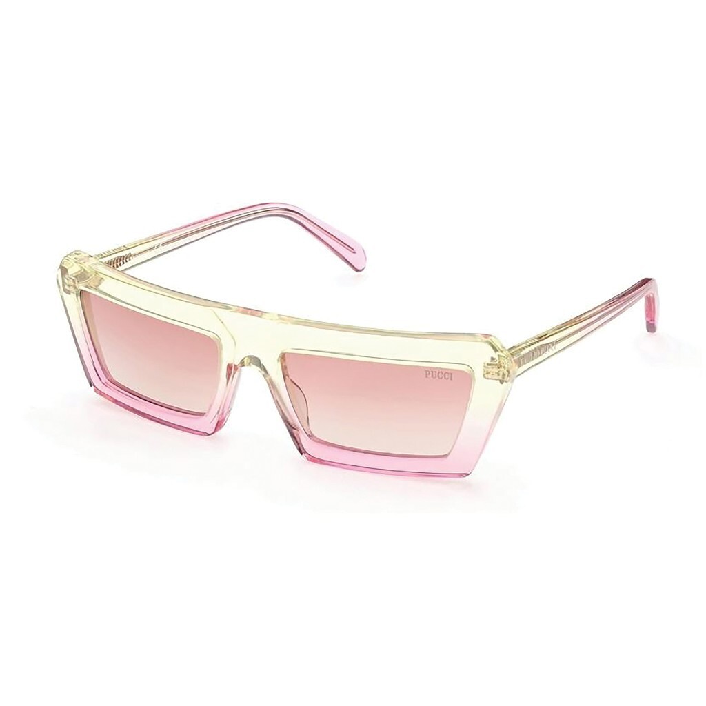 Emilio Pucci EP175 41T Yellow Pink Retro Sunglasses Plastic
