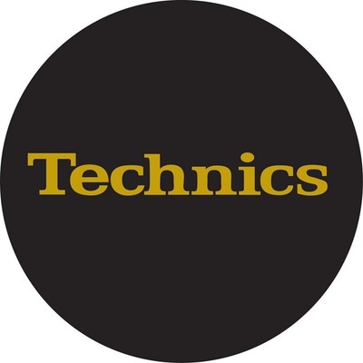 Technics DMC Turntable Slipmats (1 Pair) - Black/Gold