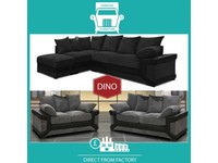 🐖New 2 Seater £229 3 Dino £249 3+2 £399 Corner Sofa £399-Brand Faux Leather & Jumbo CordᶆP4