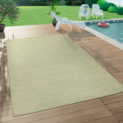 Ebern Designs Backes Teppich Läufer Kurzflorteppich Indoor Outdoor 60x100cm Grün