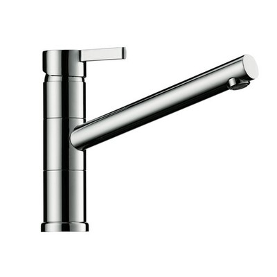 Naber 5021310 Lastra 1 Grifo Monomando, Color de Acero Inoxidable, Alta Presión