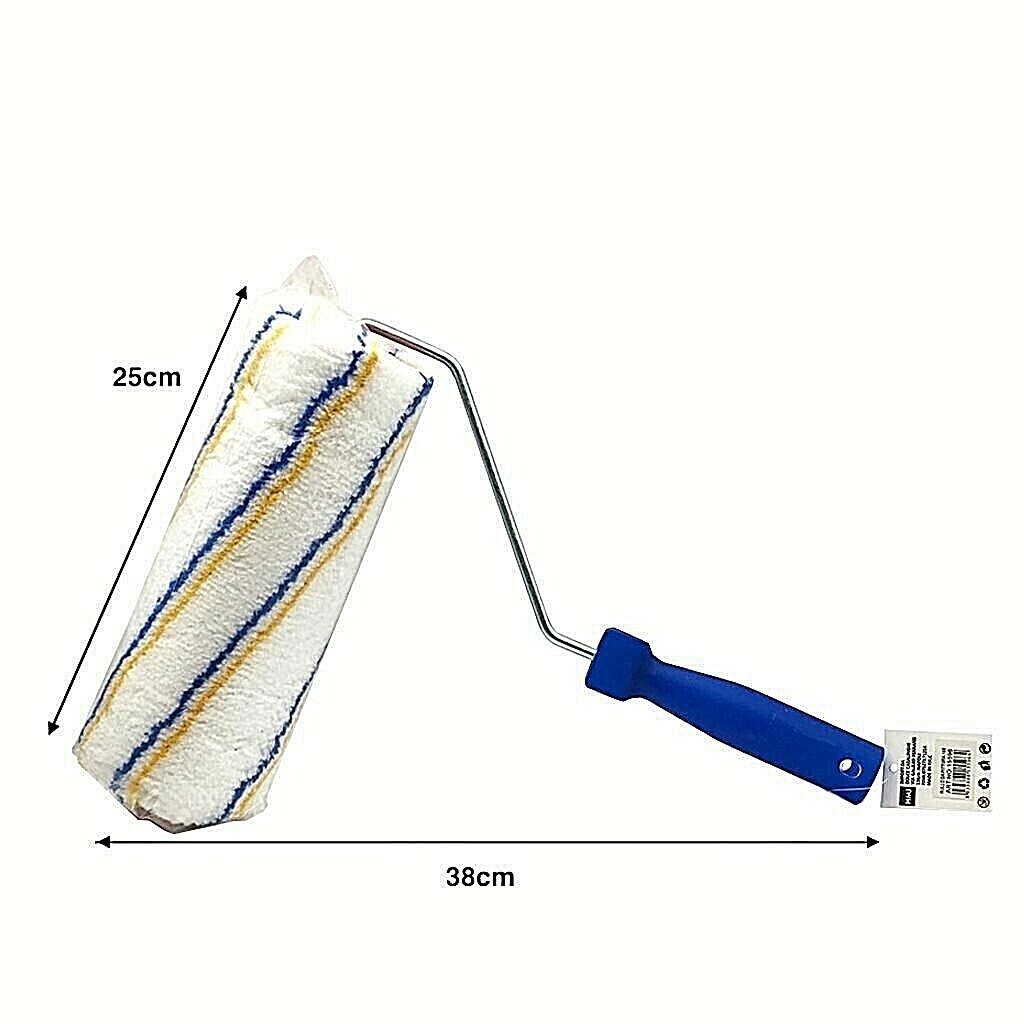Rullo per Pittura Vernice Imbianchino Pareti Spugna Anti goccia 10 #  Manico Hmj